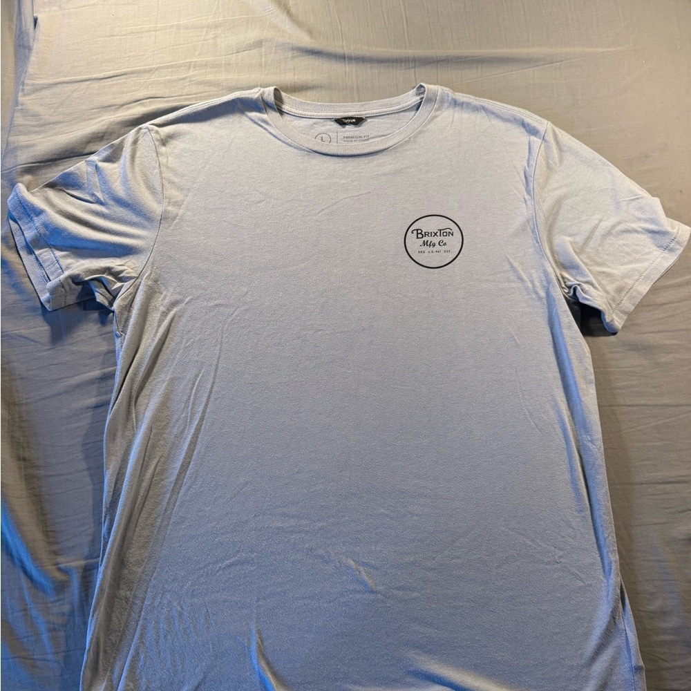 Brixton Men's Sky Blue Short Sleeve Tee